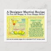 Lemon Drop Martini Rezept Postkarte (Vorderseite)