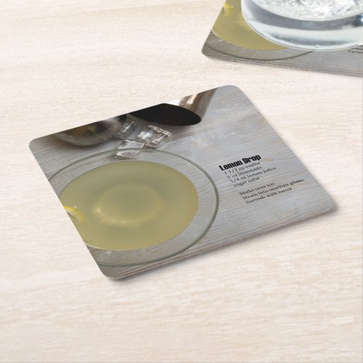 Lemon Drop Rechteckiger Pappuntersetzer (angewinkelt)