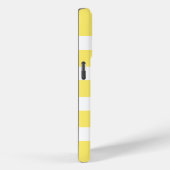 Lemon Drop Strip Monogramm Case-Mate iPhone Hülle (Rückseite / Rechts)