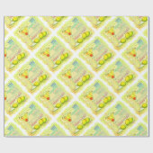 Lemon Drop WRAPPING PAPIER Geschenkpapier (Flach)