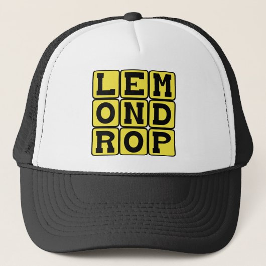 Lemon Drop, Zesty Cocktail Truckerkappe (Vorderseite)