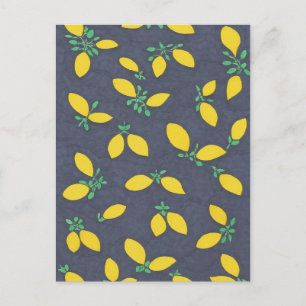 Lemon Drops Art Muster Postkarte