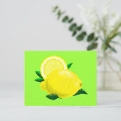 Lemon Drops Postkarte (Stehend Vorderseite)