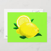 Lemon Drops Postkarte (Vorne/Hinten)