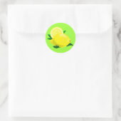 Lemon Drops Runder Aufkleber (Tasche)