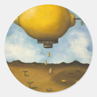 Lemon Drops Runder Aufkleber