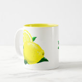 Lemon Drops Zweifarbige Tasse (Vorderseite Links)