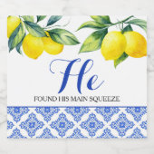 Lemon Dusche Alkoholflaschenetikett (Einzelnes Label)