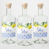 Lemon Dusche Alkoholflaschenetikett (Flaschen)