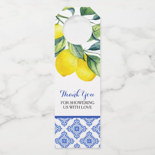 Lemon Dusche Flaschenanhänger (Vorderseite)