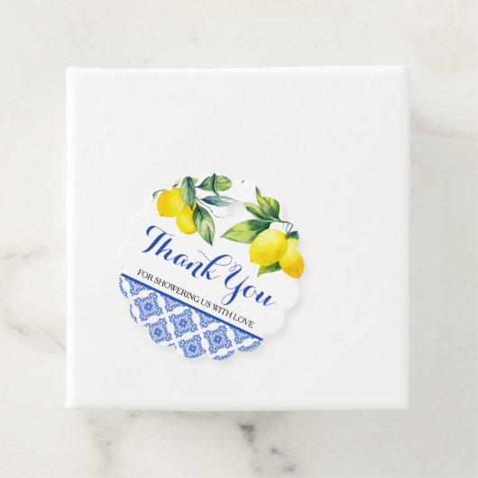 Lemon Dusche Geschenkanhänger (Beispiel)