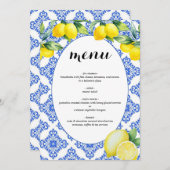 Lemon Dusche Menükarte (Vorne/Hinten)