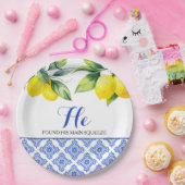 Lemon Dusche Pappteller (Party)