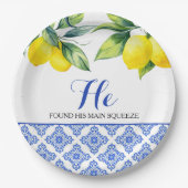 Lemon Dusche Pappteller (Vorderseite)