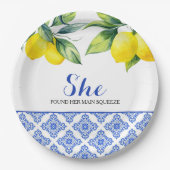 Lemon Dusche Pappteller (Vorderseite)