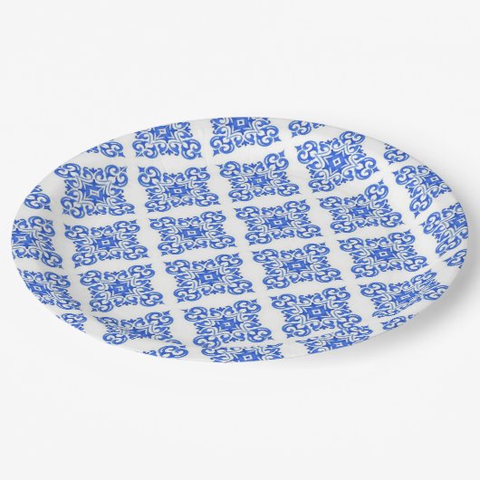 Lemon Dusche Pappteller (Schrägansicht)