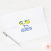 Lemon Dusche Quadratischer Aufkleber (Umschlag)