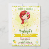 Lemon Einladung Lemonade Stand Einladung Citrus (Vorderseite)