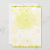 Lemon Einladung Lemonade Stand Einladung Citrus (Rückseite)