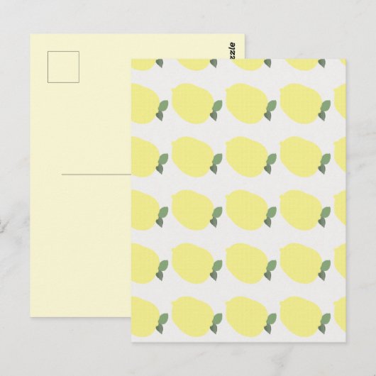 Lemon Einladung Postkarte (Vorne/Hinten)