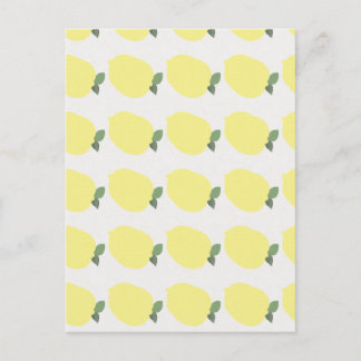 Lemon Einladung Postkarte