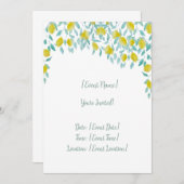 Lemon Einladungskarte Einladung (Vorne/Hinten)