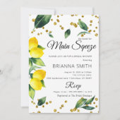 Lemon Elegant Bridal Dusche Einladung (Vorderseite)