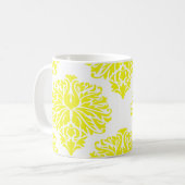 Lemon Elegant Damask Tasse (Vorderseite Links)