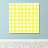 Lemon Elegant Hahnentrittmuster Leinwanddruck (Insitu (Holzboden))