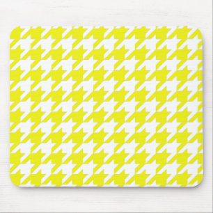 Lemon Elegant Hahnentrittmuster Mousepad