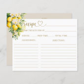 Lemon Elegant Modernes Sommerrezept Brautparty (Vorne/Hinten)