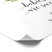 Lemon Elegant Typografy BABIES SIND SWEET v3 Poster (Ecke)