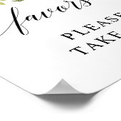 Lemon Elegante Typografie favorisiert Poster (Ecke)