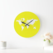 Lemon Elegante World Große Wanduhr (Zuhause)
