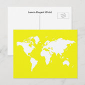 Lemon Elegante World Postkarte (Vorne/Hinten)