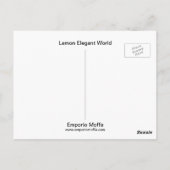 Lemon Elegante World Postkarte (Rückseite)