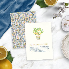 Lemon Enclosure Card Begleitkarte