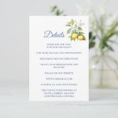 Lemon Enclosure Card Details Begleitkarte (Stehend Vorderseite)