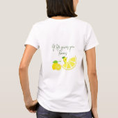 "Lemon "entworfener T - Shirt (Rückseite)