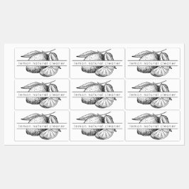 Lemon Essential Oil Spray Flasche Wasserdicht Etiketten