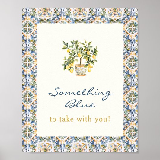 Lemon Etwas Blue Poster (Vorne)