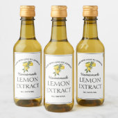 Lemon Extract Label Weinetikett (Flaschen)