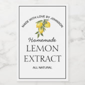 Lemon Extract Label Weinetikett (Einzelnes Label)