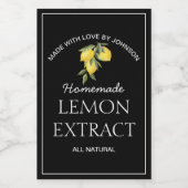 Lemon Extract Label Weinetikett (Einzelnes Label)