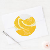Lemon Facial Mask Label Runder Aufkleber (Umschlag)