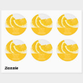 Lemon Facial Mask Label Runder Aufkleber (Blatt)