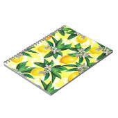 Lemon Fantasy: Kreatives Muster der Blumen Notizblock (Linke Seite)