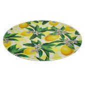 Lemon Fantasy: Kreatives Muster der Blumen Schneidebrett (Ecke)