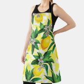 Lemon Fantasy: Kreatives Muster der Blumen Schürze (InSitu)