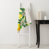 Lemon Fantasy: Kreatives Muster der Blumen Sherpadecke (Beispiel)